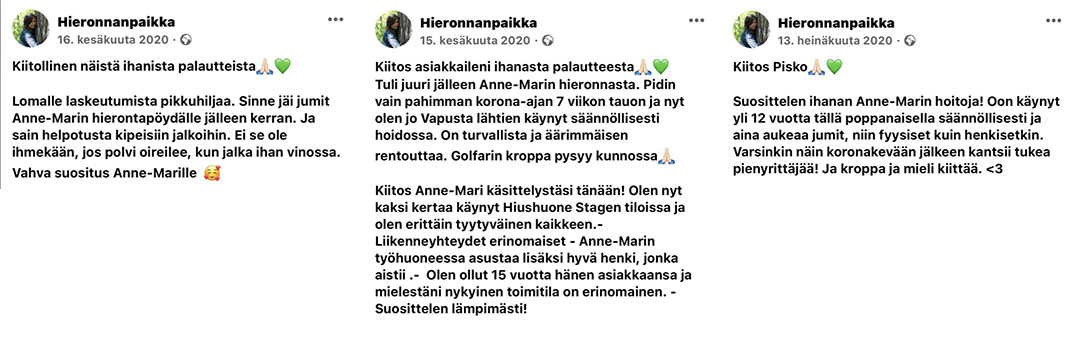 klassinen palaute 2